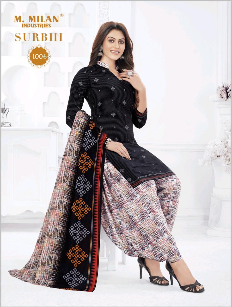 M Milan Surbhi 1 Bandhani Ethnic Wear Cotton Ready Made Regular Wear Dress Collection